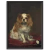 A King Charles Spaniel Framed Canvas Art Print