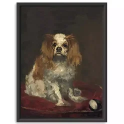 A King Charles Spaniel Framed Canvas Art Print