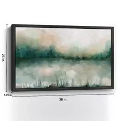 Abstract Foggy Marsh Framed Wall Art