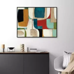 Abstract Fold Framed Canvas Art Print