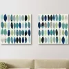 Abstract Leaf Giclee Canvas Art Prints, Set of 2