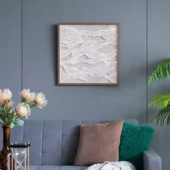 Abstract Rice Paper Framed Wall Plaque