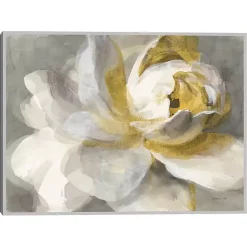 Abstract Rose Framed Canvas Art Print