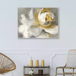 Abstract Rose Framed Canvas Art Print