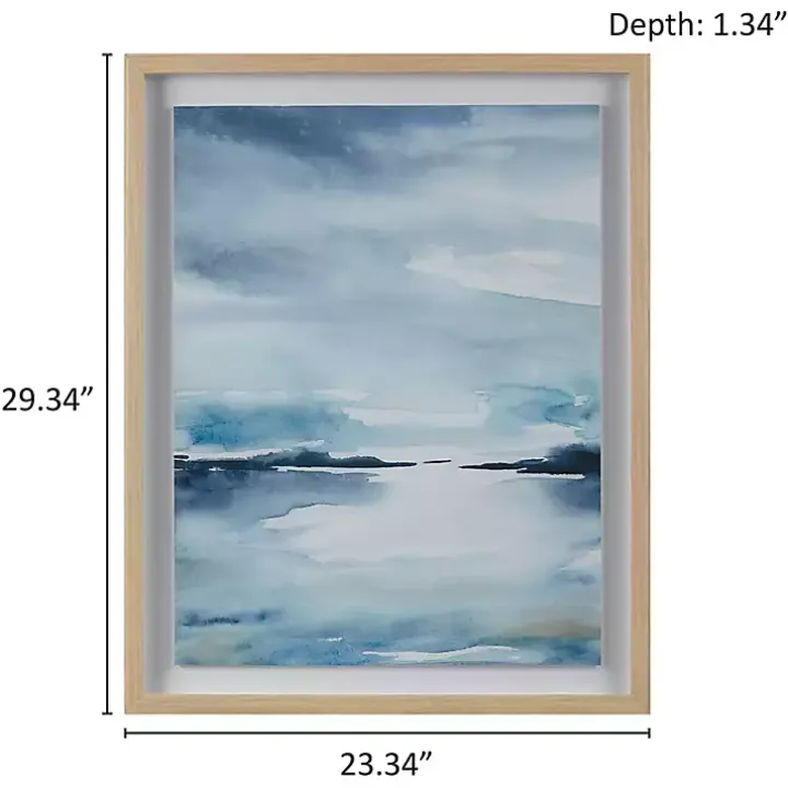 Abstract Sparkling Sea Framed Wall Art