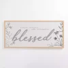 Abundantly Blessed Wood Wall Plaque