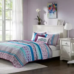 Adley Reversible Twin XL 4-pc. Quilt Set