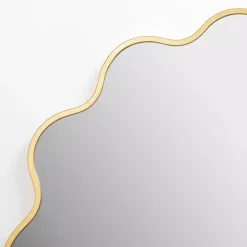 Alexandria Gold Scalloped Wall Mirror