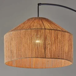 Amalfi Natural Rope Shade Arch Floor Lamp