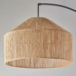Amalfi Natural Rope Shade Arch Floor Lamp