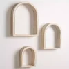 Amalie Beaded Arch Shelves, Set of 3