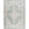 Amelie Green Traditional Washable Area Rug, 5x7
