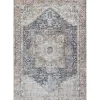 Amelie Navy Blue Classic Washable Area Rug, 5x7