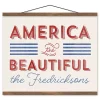 America the Beautiful Personalized Hanging Canvas