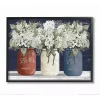 Americana Floral Bouquets Black Framed Art Print