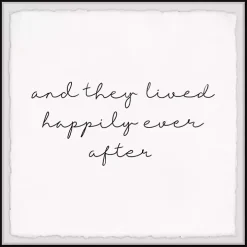 And They Lived Happily Framed Art Print