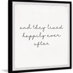 And They Lived Happily Framed Art Print