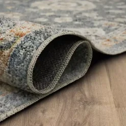 Anthracite Granary Floral Runner, 2x10