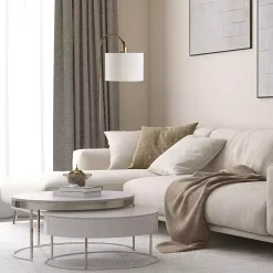 Antique Brass Arc Floor Lamp