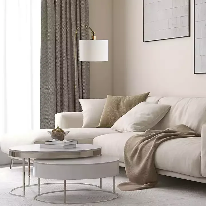 Antique Brass Arc Floor Lamp