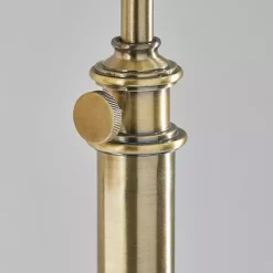 Antique Brass Arched Adjustable Table Lamp