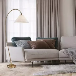 Antique Brass Curved Arch Floor Lamp