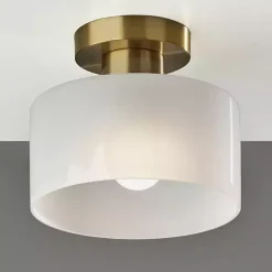 Antique Brass Rhodes Flush Mount Light