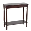 Antique Brown Wood Rachel Console Table