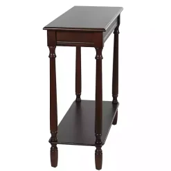 Antique Brown Wood Rachel Console Table