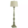 Antique Green Bourgault Floor Lamp