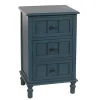 Antique Navy 3-Drawer Winnie Accent Table