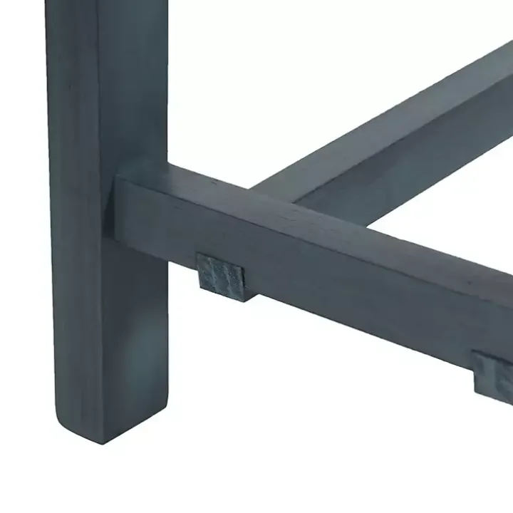 Antique Navy Wood Noah Bench