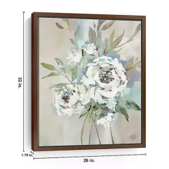 Antique Rose II Framed Canvas Art Print