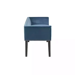 Antique Sapphire Low Back Upholstered Bench