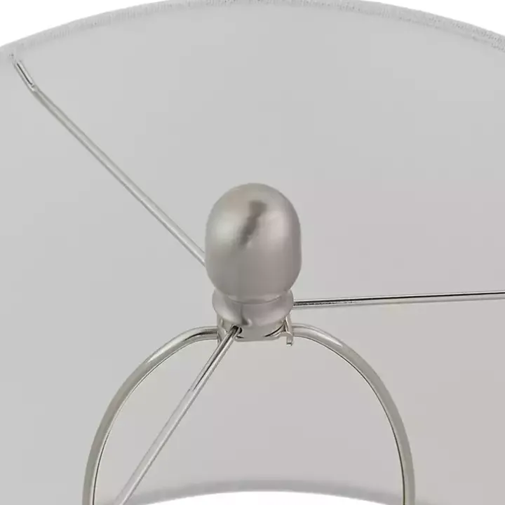 Antique Silver Textured Glass Luxuria Table Lamp