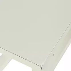 Antique White Wood Noah Bench