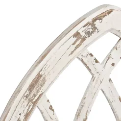 Antiqued White Window Pane Arch Plaque
