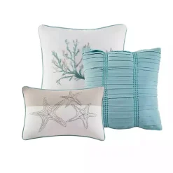 Aqua Coastal 7-pc. Queen Comforter Set