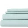 Aqua Embossed Checkered 3-pc. Twin Sheet Set