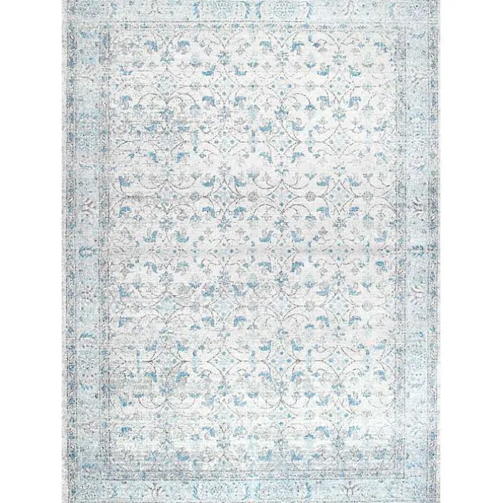 Aqua Rio Vintage Area Rug, 4x6