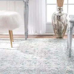 Aqua Rio Vintage Area Rug, 4x6