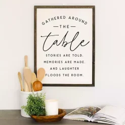 Around the Table Framed Wall Plaque