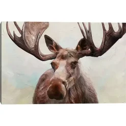 Artful Moose Canvas Art Print