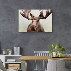 Artful Moose Canvas Art Print