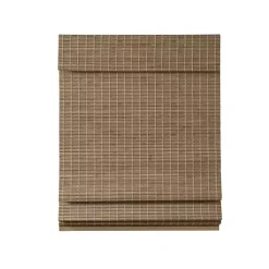 Ash Bamboo Light Filtering Roman Shade, 29 in.