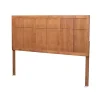 Ash Walnut Wood Panel King Headboard