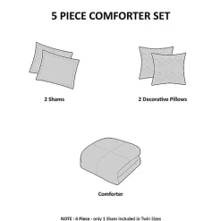 Ashley Floral Full/Queen 5-pc. Comforter Set