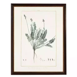 Astragalus Greenery Black Beaded Framed Art Print