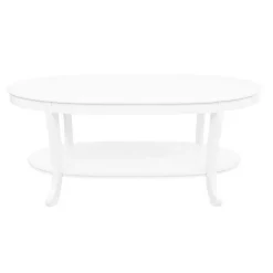 Aubert White Wood Coffee Table