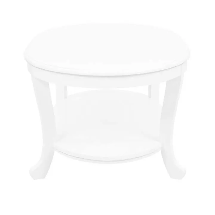 Aubert White Wood Coffee Table